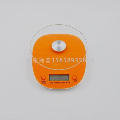 Electronic household kitchen scale/small platform scale/baking scale 5kg/1g fine glass tray design