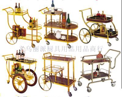 Dessert tea cart mobile wine cart delivery cart family service cart cake cart on the third floor