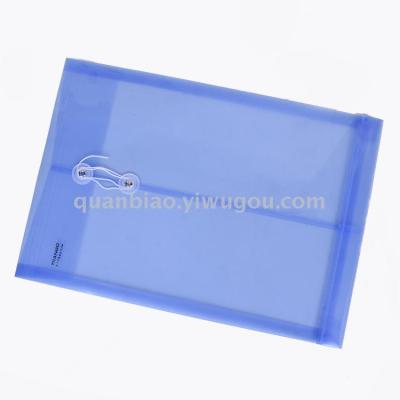 TRANBO transparent color file bag PP report bag A4 FC size clear bag OEM