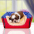Factory direct sale blue star can remove and wash the pet house and kennel dual-use cat kennel pet cushion