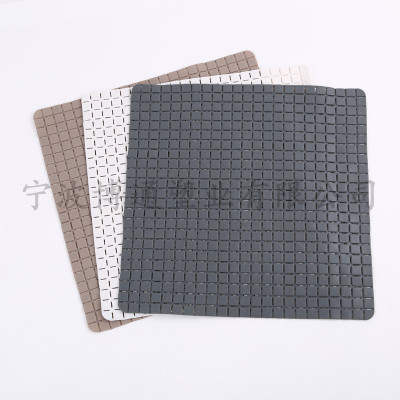 Square anti-skid mat bathroom shower bath mat foot pad with suction cup household massage anti-skid mat