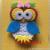 Preschool educational AIDS cartoon wall of foreign trade children felt nonwoven cloth wall stick the owl wall stick