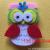 Preschool educational AIDS cartoon wall of foreign trade children felt nonwoven cloth wall stick the owl wall stick