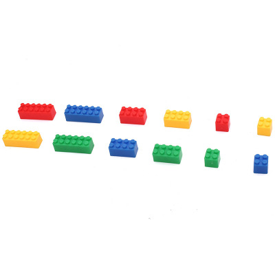The Children 's granule plastic puzzle building blocks 1-2 kindergarten early education puzzle assembling treasure high building blocks 3-6 years old toys