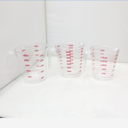 With Scale Transparent Measuring Cup Advanced Plastic Measuring Cups Liquid Milliliter Cup Milk Kitchen Measuring Cup