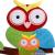 Preschool educational AIDS cartoon wall of foreign trade children felt nonwoven cloth wall stick the owl wall stick