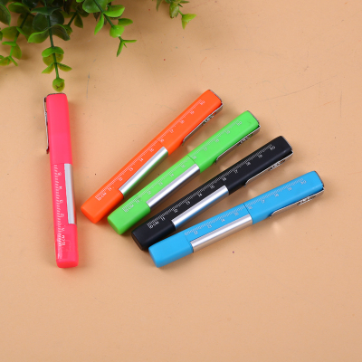 Multi-purpose ball-point pen with small scale of primary and middle school students with small tools scissors nails