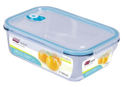 Aixade square glass preservation box large capacity food lunchbox with easy-to-wash fruit sealed lunchbox