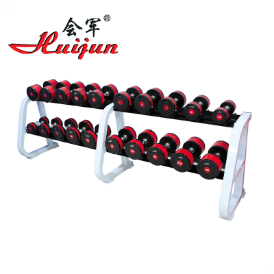 HJ-A027 professional gym environmental protection Pu dumbbell