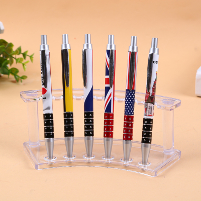 Colorful color matching students to use a ball-point pen press type pop-up design multi-color ball-point pen