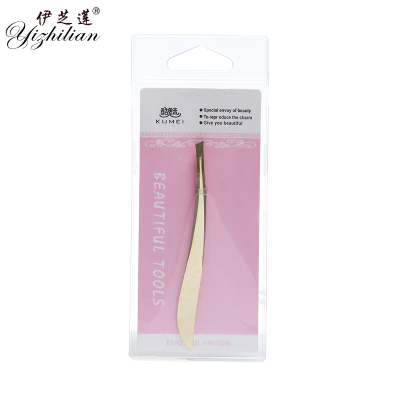 Cool meimei clip wholesale eyebrow shaping tool gold - plated eyebrow forceps brow clip beauty tool 9234