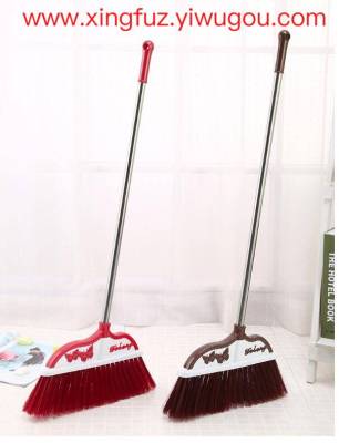 Manufacturer direct selling butterfly sweep dustpan set stainless steel rod suitable for convenient fashion delicate