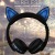 KS6123 stereoscopic cat ear LED with lamp head wearing wireless bluetooth headset for new cross-border trade.
