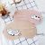 Summer personality cute cartoon sleep mask cold hot compress cotton and linen breathable cat eye mask shake sound