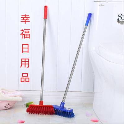 Hot style toilet brush small floor brush broom cleaning plastic brush stainless steel tube