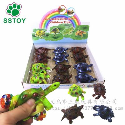 The new TPR tortoise squeezes The grape ball soft glue child pressure toy explodes The bead tortoise squeezes The outlet