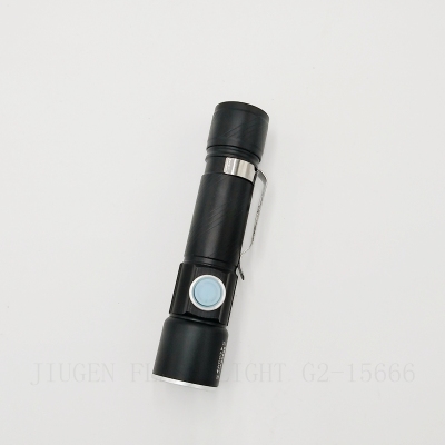 Kugen torch yx-802-2 USB dimmer rechargeable battery aluminum small hand battery