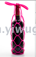 The present model of silicone red wine carrying basket silicone red wine bottle set with a silicone glass