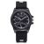 Foreign trade new style fashionable hot - selling big watch plate gun black sport personality silicone band  watch 5
