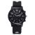 Foreign trade new style fashionable hot - selling big watch plate gun black sport personality silicone band watch 3