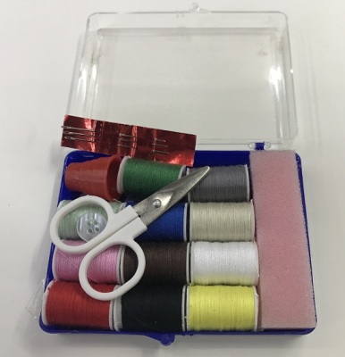 Scissors + colored line + needle sponge combination suit