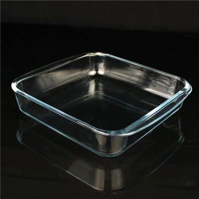 Square tempered glass plate cold plate steamed fish plate refrigerator microwave oven plate
