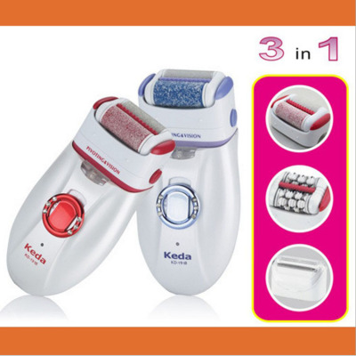 Koda 191B Ladies Hair Removal Instrument Electric Hair Shaver Rever Remover Foot Grinder Exfoliate Dead Skin in one