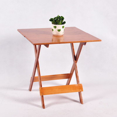 Bamboo nanzhu folding table simple table small square table solid wood folding table small portable table