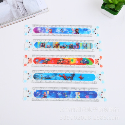 Bin Bin Bin stationery student drawing ruler wholesale cartoon lovely 15cm plastic ruler