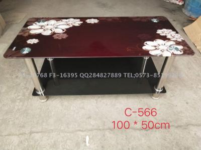 Factory direct sale household glass tea table style more color