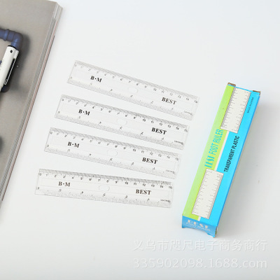 Manufacturers direct new 15cm plastic ruler learning engineering professional supplies ruler 15cm