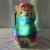LED colorful lighting rainbow alpaca striped grass mud horse god animal plush toy doll manufacturers direct toys