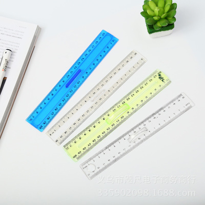 Bin bin-bin wholesale direct selling ruler size 20 cm thin ruler GPPS material is large and excellent