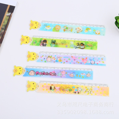 Cartoon student 3D stationery ruler animal Cartoon ruler plastic award lovely ruler