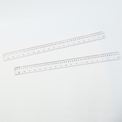 Bin Bin Bin stationery direct ruler transparent 50cm plastic ruler stationery 50cm ruler