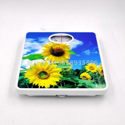 The mechanical scale weight scale precision weighing body weight meter pointer to display the libra sunflower