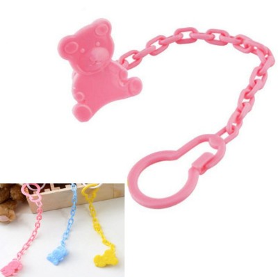 Drop-Preventing Chain Plastic Fork Baby Silicone Pacifier Clip Fork Teether Chain Fork Clip Nipple Accessories Wholesale