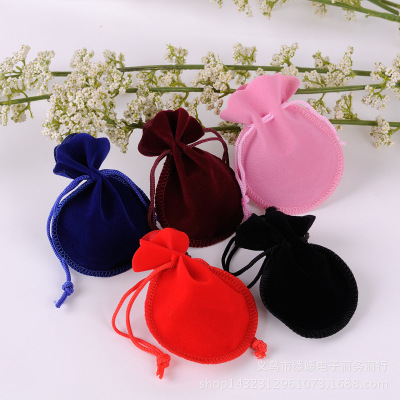 A Large Number of Spot Goods Flannel Bag Gourd Bags Drawstring Bag Jewelry Small Cloth Bag Can Be Customized Flannel Bag