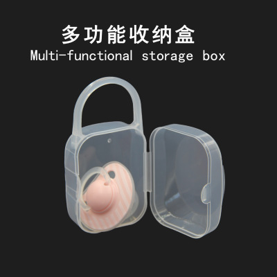 Baby Pacifier Box Pp Wide Mouth Nipple Box Portable Dustproof Nipple Box Finger Stall Toothbrush Case