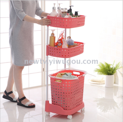 Japanese plastic bath receiving basket receiving basket carrying plastic hollow-out laundry basket direct selling