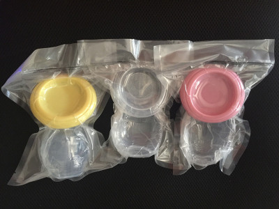 Vacuum Packaging Manual Breast Pump Partner Full Silicone Anti-Overflow Breast Milk Collector Automatic Collection Breast Milk Capping