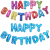 Happy birthday letter balloon happy birthday aluminum foil balloon set birthday party decoration