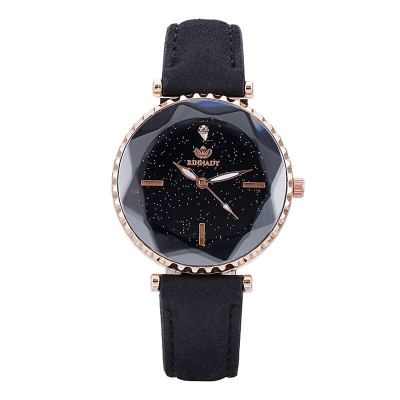 New fashionable hot - selling diamond - shaped glass noodles nail star - star frosted watch strap lady watch  3