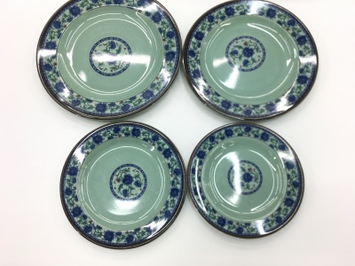 Dinnerware restaurant A3 blue and white bowl with tray protection