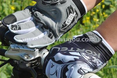 Cycling gloves silica gel all refers to men and women mountain bikes equipped with spring and autumn gloves