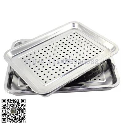 Thickened stainless steel punch plate with shallow tray, bituminous tray, oil filter plate, tea plate