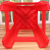 Large Printed Plastic Stool Household Adult High Stool Square Dining Stool Bathroom Non-Slip Stool Chair