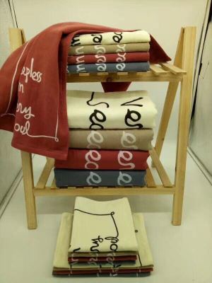 Gauze towel cover towel han edition printing gift is given