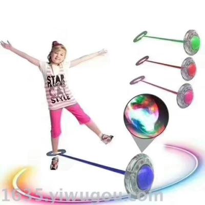 Manufacturers direct sale fitness toys flash dance dazzle dance ring light bouncing ball flash jump thick money