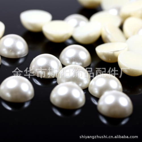 Wholesale Beige 11mm Paint Imitation Pearl Bracelet Necklace Accessories Nail Jewelry Accessories Colorful Ball